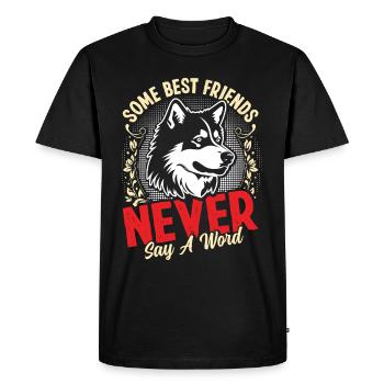 Alaskan Clover Kai - Men's Premium Organic T-Shirt - black - Front - Nico (187cm)