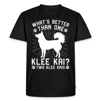 Alaskan Clover Kai - Men's Premium Organic T-Shirt - black - Front - Nico (187cm)