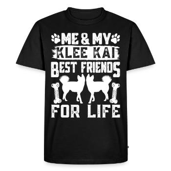 Alaskan Clover Kai - Men's Premium Organic T-Shirt - black - Front - Nico (187cm)