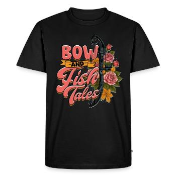 Bow Fishing Bow Fishing Bow Fishing - Men's Premium Organic T-Shirt - black - Front - Nico (187cm)