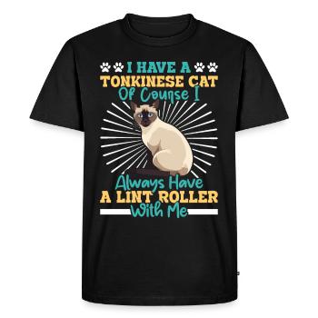 Chat tonkinois - T-shirt Premium bio Homme - noir - Devant - Nico (187cm)