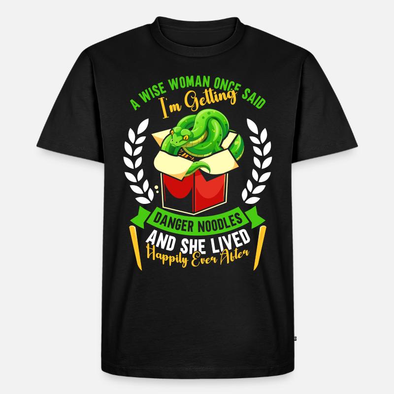 Green Tree Python - Men's Premium Organic T-Shirt - black