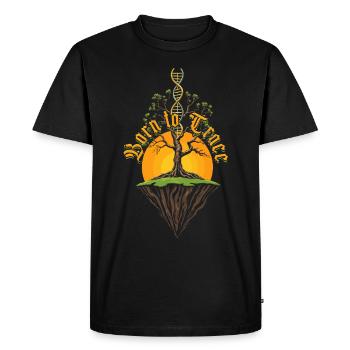 Généalogie Généalogie Généalogie - T-shirt Premium bio Homme - noir - Devant - Nico (187cm)