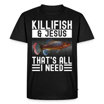 Killifisch Aquarium Fish Lovers - Men's Premium Organic T-Shirt - black - Front - Nico (187cm)