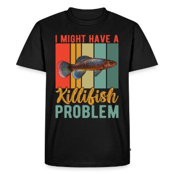 Killifisch Aquarium Fish Lovers - Men's Premium Organic T-Shirt - black - Front - Nico (187cm)