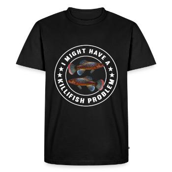 Killifisch Aquarium Fish Lovers - Men's Premium Organic T-Shirt - black - Front - Nico (187cm)