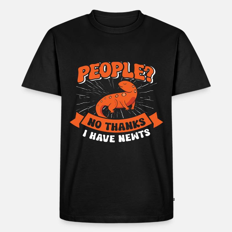 Molch - Männer Premium Bio T-Shirt - Schwarz