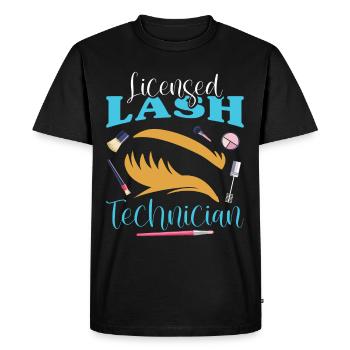 Lash Tech - Men's Premium Organic T-Shirt - black - Front - Nico (187cm)