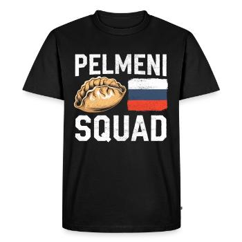 Pelmeni Cuisine russe - T-shirt Premium bio Homme - noir - Devant - Nico (187cm)
