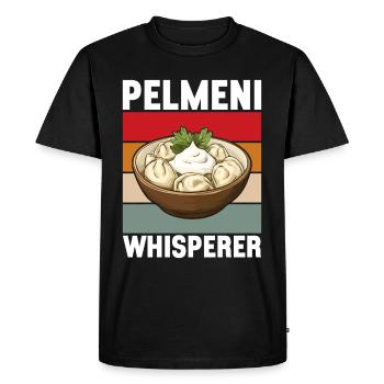 Pelmeni Cuisine russe - T-shirt Premium bio Homme - noir - Devant - Nico (187cm)