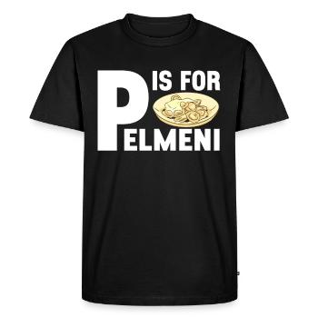 Pelmeni Russian Cuisine - Men's Premium Organic T-Shirt - black - Front - Nico (187cm)