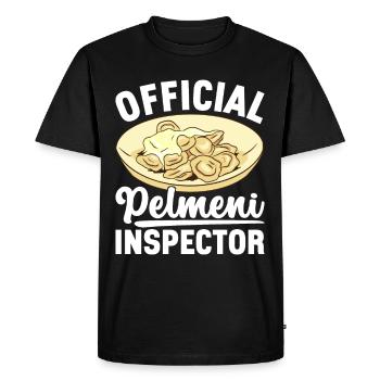 Pelmeni Cuisine russe - T-shirt Premium bio Homme - noir - Devant - Nico (187cm)