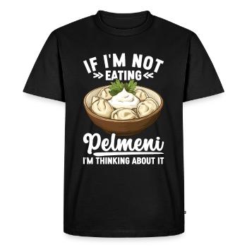 Pelmeni Russian Cuisine - Men's Premium Organic T-Shirt - black - Front - Nico (187cm)