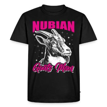 Nubian Goat, goat breeder - Men's Premium Organic T-Shirt - black - Front - Nico (187cm)