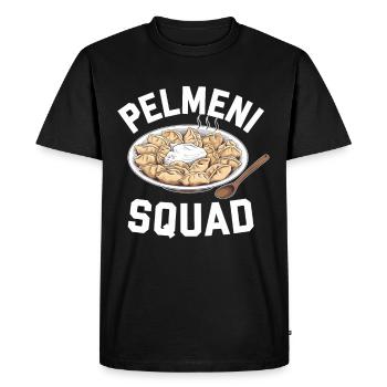 Pelmeni Cuisine russe - T-shirt Premium bio Homme - noir - Devant - Nico (187cm)