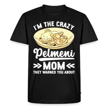 Pelmeni Cuisine russe - T-shirt Premium bio Homme - noir - Devant - Nico (187cm)