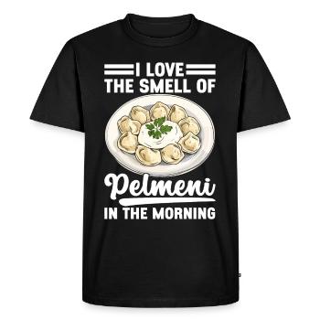Pelmeni Cuisine russe - T-shirt Premium bio Homme - noir - Devant - Nico (187cm)
