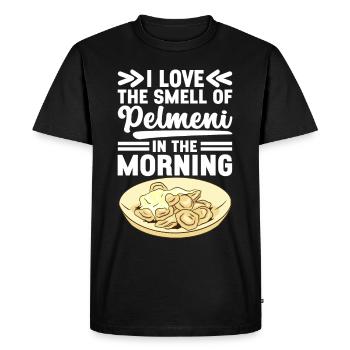 Pelmeni Cuisine russe - T-shirt Premium bio Homme - noir - Devant - Nico (187cm)
