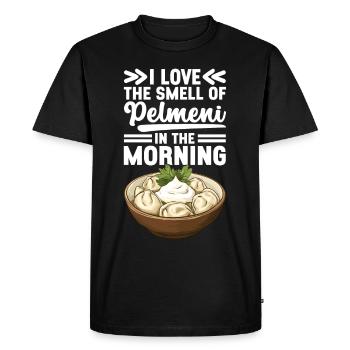 Pelmeni Cuisine russe - T-shirt Premium bio Homme - noir - Devant - Nico (187cm)