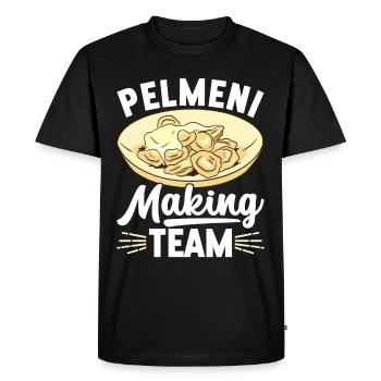 Pelmeni Cuisine russe - T-shirt Premium bio Homme - noir - Devant - Nico (187cm)