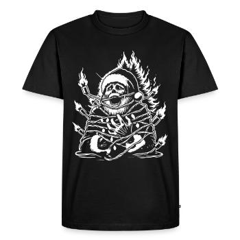 Noël pour Noël Muffle Sarcastique - T-shirt Premium bio Homme - noir - Devant - Nico (187cm)
