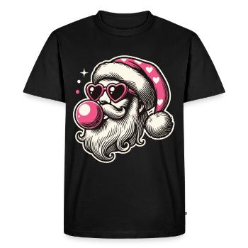 Cool Sigma Santa Christmas Joy - Men's Premium Organic T-Shirt - black - Front - Nico (187cm)