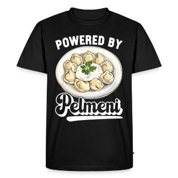 Pelmeni Cuisine russe - T-shirt Premium bio Homme - noir - Devant - Nico (187cm)