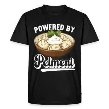Pelmeni Cuisine russe - T-shirt Premium bio Homme - noir - Devant - Nico (187cm)