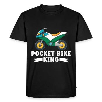 Pocketbike, Pocket Bike, moto - T-shirt Premium bio Homme - noir - Devant - Nico (187cm)