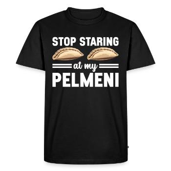 Pelmeni Cuisine russe - T-shirt Premium bio Homme - noir - Devant - Nico (187cm)