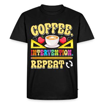 Intervention Teacher, Intervention specialist - Men's Premium Organic T-Shirt - black - Front - Nico (187cm)