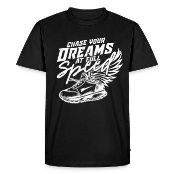 Sprint Athletics Sprint - Men's Premium Organic T-Shirt - black - Front - Nico (187cm)