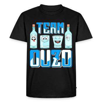 Greece Ouzo - Men's Premium Organic T-Shirt - black - Front - Nico (187cm)
