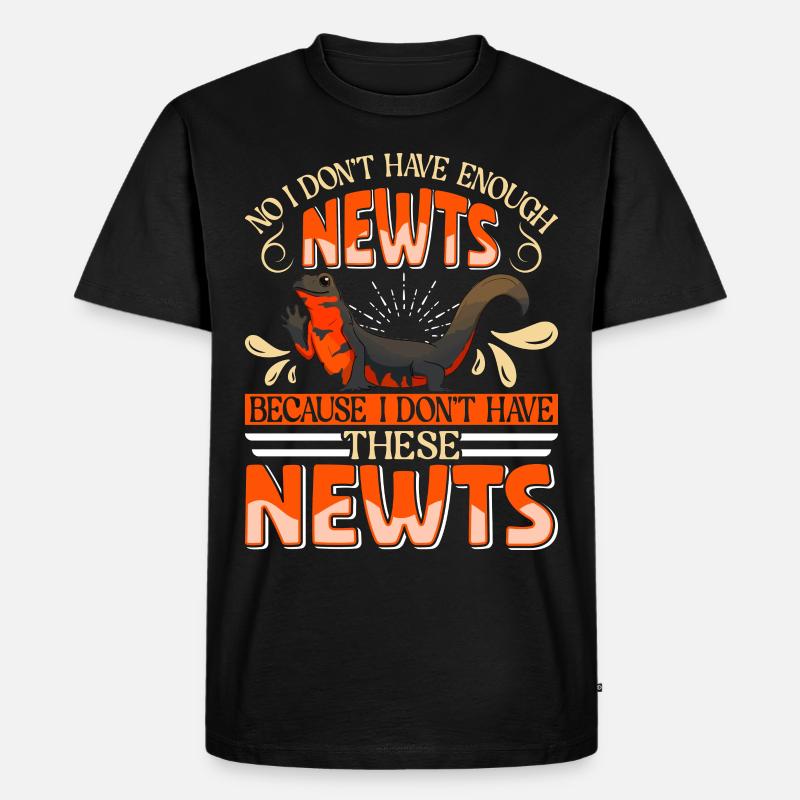 Molch - Männer Premium Bio T-Shirt - Schwarz