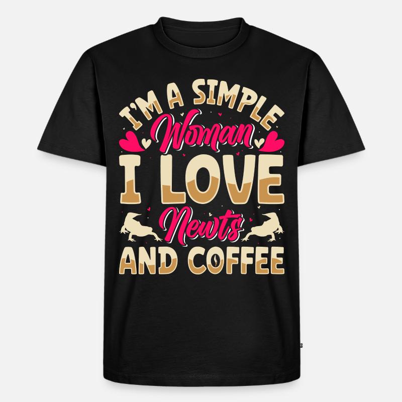 Molch - Männer Premium Bio T-Shirt - Schwarz