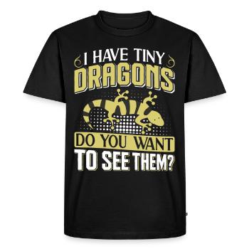 Triton - T-shirt Premium bio Homme - noir - Devant - Nico (187cm)