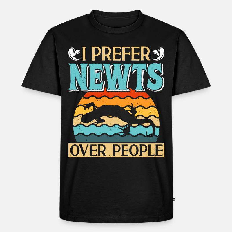 Newt - Men's Premium Organic T-Shirt - black