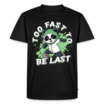 Sprint Athlétisme Sprint - T-shirt Premium bio Homme - noir - Devant - Nico (187cm)