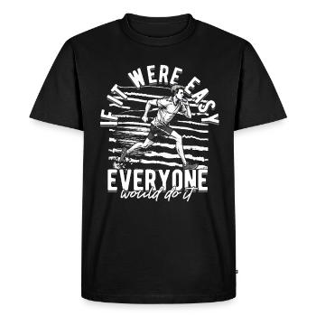 Sprint Athletics Sprint - Men's Premium Organic T-Shirt - black - Front - Nico (187cm)