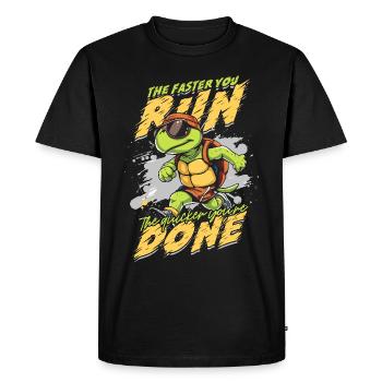 Sprint Athletics Sprint - Men's Premium Organic T-Shirt - black - Front - Nico (187cm)