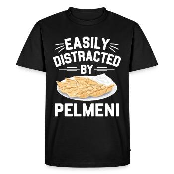 Pelmeni Russian Cuisine - Men's Premium Organic T-Shirt - black - Front - Nico (187cm)