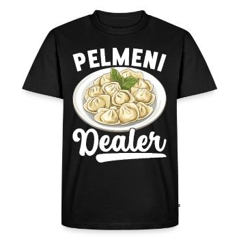 Pelmeni Russian Cuisine - Men's Premium Organic T-Shirt - black - Front - Nico (187cm)