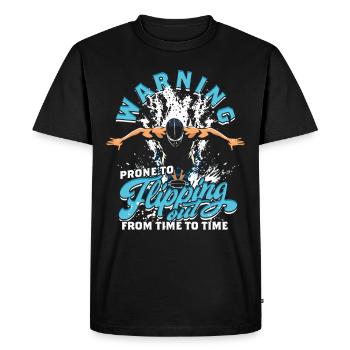 Plongée sur tremplin sujette au retournement - T-shirt Premium bio Homme - noir - Devant - Nico (187cm)