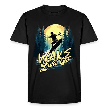 Wakeboarding Wakeboard Wakeboarder - Men's Premium Organic T-Shirt - black - Front - Nico (187cm)