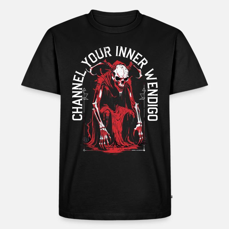 Wendigo Kryptide Cryptid - Men's Premium Organic T-Shirt - black