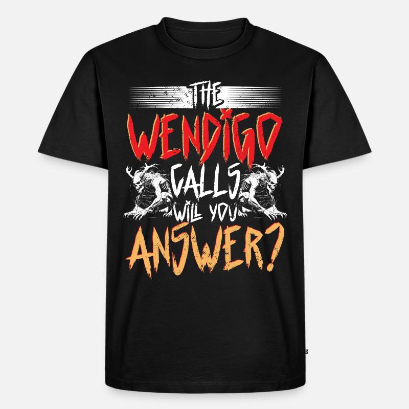 Wendigo Kryptide Cryptide - T-shirt Premium bio Homme - noir