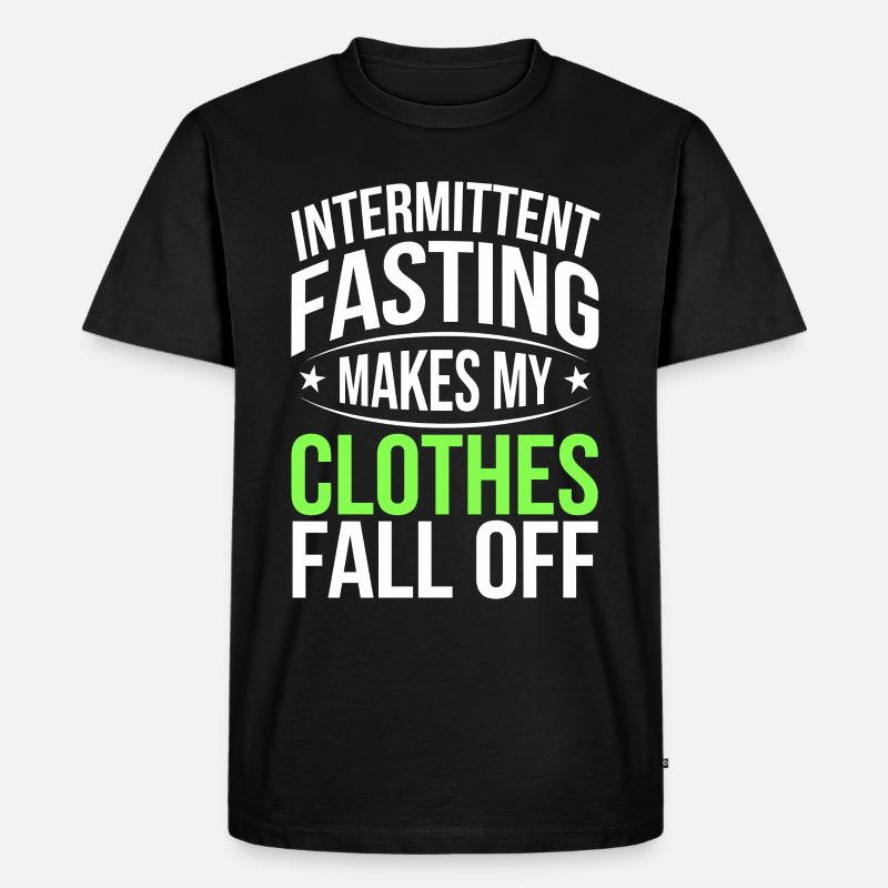 Jeûne intermittent Jeûne intermittent - T-shirt Premium bio Homme - noir