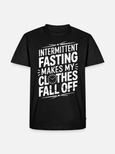 Intermittent fasting Intermittent fasting - Men's Premium Organic T-Shirt - black