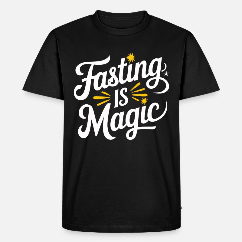 Intermittent fasting Intermittent fasting - Men's Premium Organic T-Shirt - black