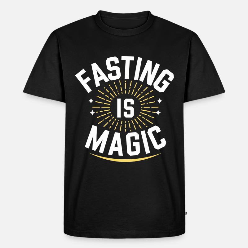 Intermittent fasting Intermittent fasting - Men's Premium Organic T-Shirt - black